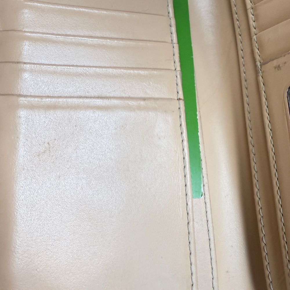 kate spade Green Leather Card Wallet with Gold Logo - Picture 6 of 7